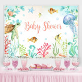 Unterwasser Foto-Shooting Hintergrund Sommer Karikatur Fische